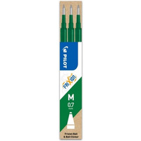 Wkad FRIXION 0,7mm zielony (3szt) BLS-FR7-G-S3 PILOT