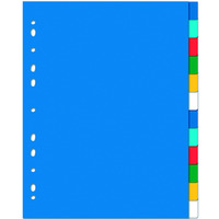 Przekładki do segregatora A4+ MAXI 12 sztuk PP kolorowe 100205086 OXFORD