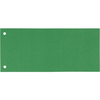 Przekadki kartonowe 1/3 A4 (100) zielone (separatory) 624447 ESSELTE