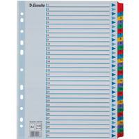 Przekładki kartonowe MYLAR A4 1-31 białe 100164 ESSELTE