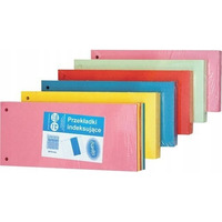 Przekadki do segregatora kartonowe 1/3 A4 zestaw 5 kolorw x 20 sztuk 100553887 ELBA