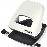 Dziurkacz 5008 LEITZ WOW metaliczny bia�y per�owy 30 kartek 10 lat gwarancji 50081001