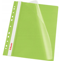 Skoroszyt wpinany ESSELTE zielony 13587 10szt. w folii
