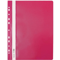 Skoroszyt na dokumenty twardy A4 wpinany do segregatora 10 sztuk r�owy SH-01-10 BIURFOL