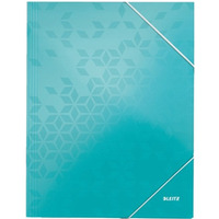 Teczka kartonowa z gumk� WOW turkusowa 39820051 LEITZ