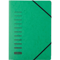 Teczka z preszpanu z gumk, na 1-200 kartek, zielona P2400703 DURABLE
