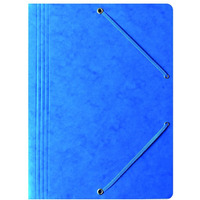 Teczka na dokumenty z gumk A4 preszpanowa niebieska 400087820 BANTEX