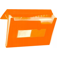 Teczka A4 harm.PP 13przegr�dek z gumk�/rogach pomara�czowa BT621-P TETIS