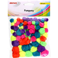 Pompony neonowe 78 sztuk POM03 BREWIS