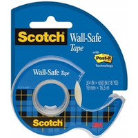 Tama klejca Wall-Safe bezpieczna dla  cian, podajnik, 19mmx16,5m SCOTCH 3M-UU009254309