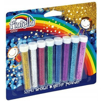 Brokat sypki FIORELLO GR-B5B8 8 kolorów x 4.5g fiolki 170-2238