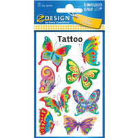 Naklejki tatuae dla dzieci MOTYLE 56742 Z-DESIGN KIDS TATTOO AVERY ZWECKFORM