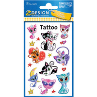 Naklejki tatuae dla dzieci KOTY 56675 Z-DESIGN KIDS TATTOO AVERY ZWECKFORM