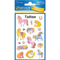 Naklejki tatua�e dla dzieci KONIKI 56681 Z-DESIGN KIDS TATTOO AVERY ZWECKFORM