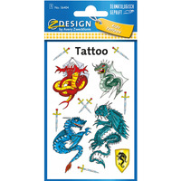 Naklejki tatuae dla dzieci SMOKI 56404 Z-DESIGN KIDS TATTOO AVERY ZWECKFORM