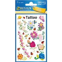 Naklejki tatuae dla dzieci KWIATKI 56691 Z-DESIGN KIDS TATTOO AVERY ZWECKFORM