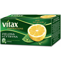 Herbata VITAX INSPIRATIONS (20 torebek) zielona z cytryn 30g zawieszka