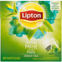 Herbata LIPTON PIRAMID (20 torebek) zielona z mi�t� GREEN TEA INTENSE MINT