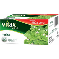 Herbata VITAX zioa (20 torebek x 1, 5g) MELISA bez zawieszki