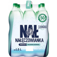 Woda NACZOWIANKA 1, 5L (6szt) delikatnie gazowana