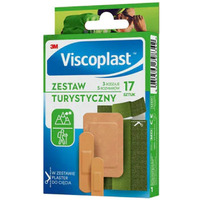 Plaster uniwersalny VISCOPLAST, zestaw turystyczny TRAYPACK 17sztuk