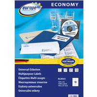 Etykiety ECONOMY A4 bia�e 105x57mm ELA022 AVERY ZWECKFORM