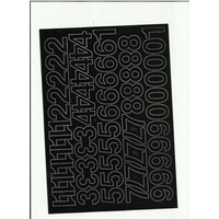 LITERY samoprzylepne 3cm (8) bia�e ARTDRUK