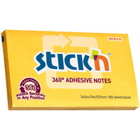 Bloczek samoprzylepny 127x76mm 100k ciemnoty 360stopni STICK`N 21555
