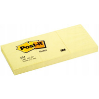 Bloczek samoprzylepny 38x51mm 100k ty (3szt) kartonik POST-IT 653 3M-4064035092