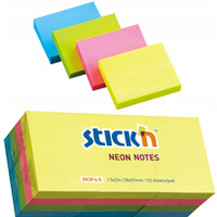 Bloczek samoprzylepny 38x51mm 100k mix neonowy (12szt) 21532 STICK`N