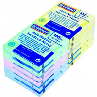Bloczek samoprzylepny 76x76mm 100k mix kolorw (12szt) DONAU 7586012-99
