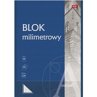 Blok milimetrowy Papier A4 20 kartek 90g UNIPAP