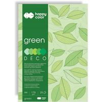 Blok A4 20k 170g 5 kolorów DECO GREEN HA 3717 2030-052 HAPPY COLOR