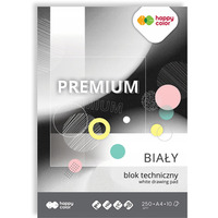 Blok techniczny A4 10k 250g biay PREMIUM HA 3725 2030-0 HAPPY COLOR