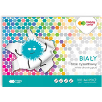Blok rysunkowy A4 100g biay HA 3710 2 030-0 HAPPY COLOR