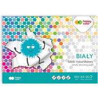 Blok rysunkowy A4 100g biay HA 3710 2 030-0 HAPPY COLOR