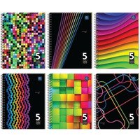 Ko³ozeszyt B5 100k 5kol regist miêkka oprawa INTERDRUK