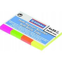 Zak�adki indeksuj�ce 20x50mm 4-flou 7576001PL-99 DONAU