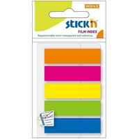 Zakadki indeksujce 45x12mm mix 5 kolorw neon 21050 STICK'N