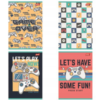 Zeszyt A5 32k kratka laminowany LET`S PLAY St. Majewski