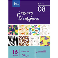 Zeszyt papierw kreatywnych A4 16k 100g KB030-08 TETIS