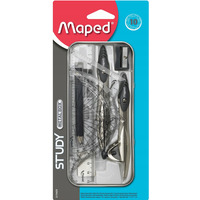 Cyrkiel MAPED STUDY w zestawie 10 elementw - metalowe etui 019409