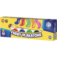 Farby plakatowe 12kol. 20ml 83114901 ASTRA