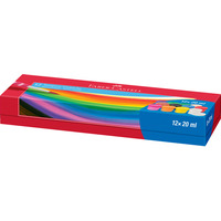 Farby plakatowe 12 kolor�w 20ml 121050 FABER-CASTELL