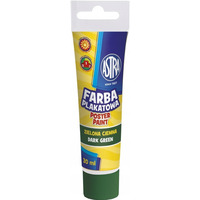 Farba plakatowa w tubkach 30ml szkolna ciemno zielona 83110906 ASTRA