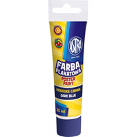 Farba plakatowa tuba 30 ml - ciemno niebieska 83110914 ASTRA