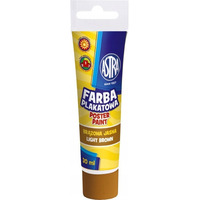 Farba plakatowa w tubkach 30ml szkolna jasna brzowa 83110912 ASTRA