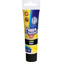 Farba plakatowa w tubkach 30ml szkolna czarna 83110909 ASTRA