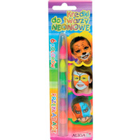 Kredki do twarzy neonowe 6 kol. przek�adane FWC-6N ALIGA