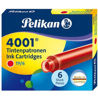 Naboje krtkie czerwone TP/6 PELIKAN 301192